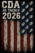 American Flag CDA JR Tackle T-shirt