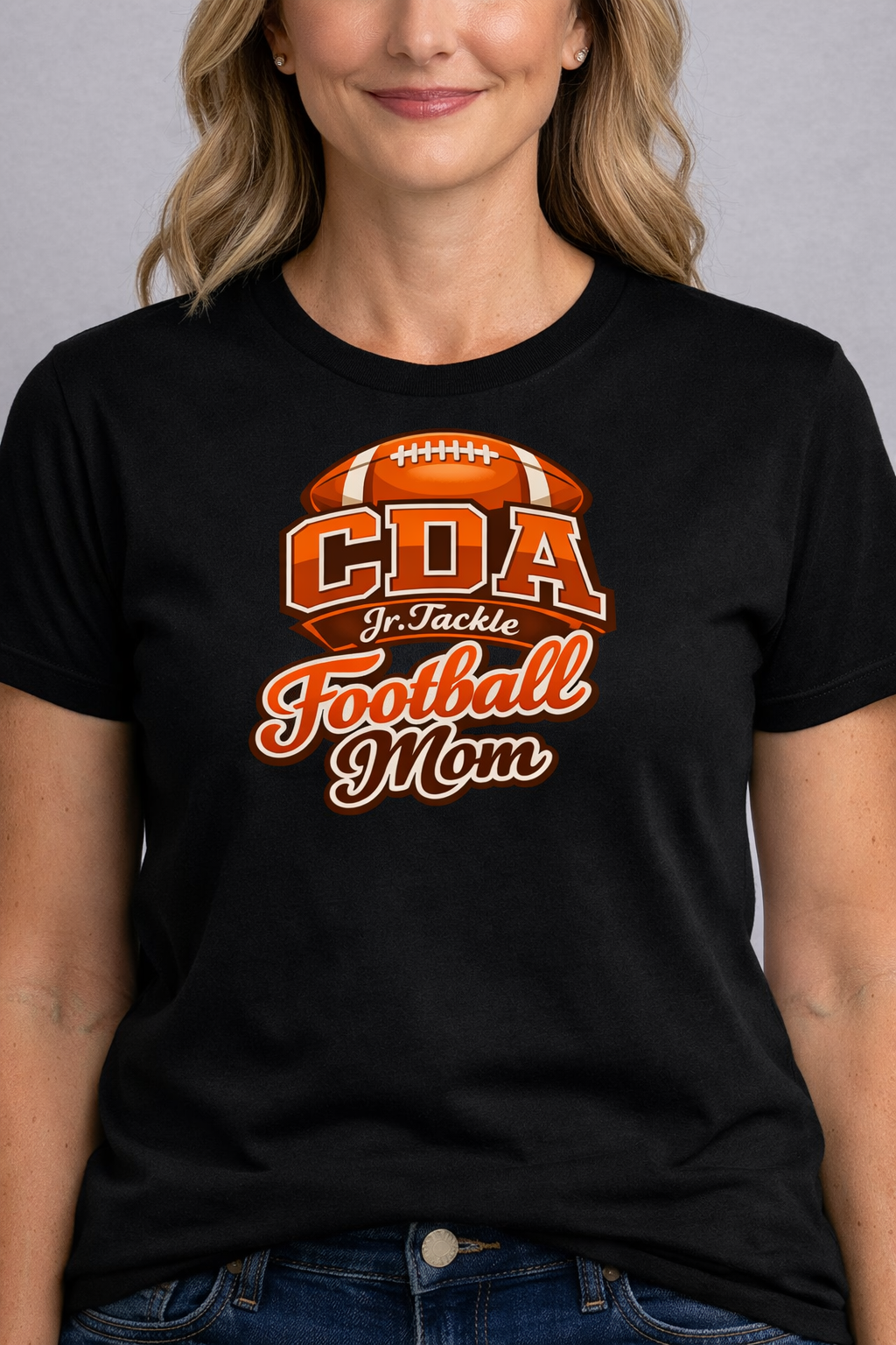 Football Mom Cheetah T-shirt