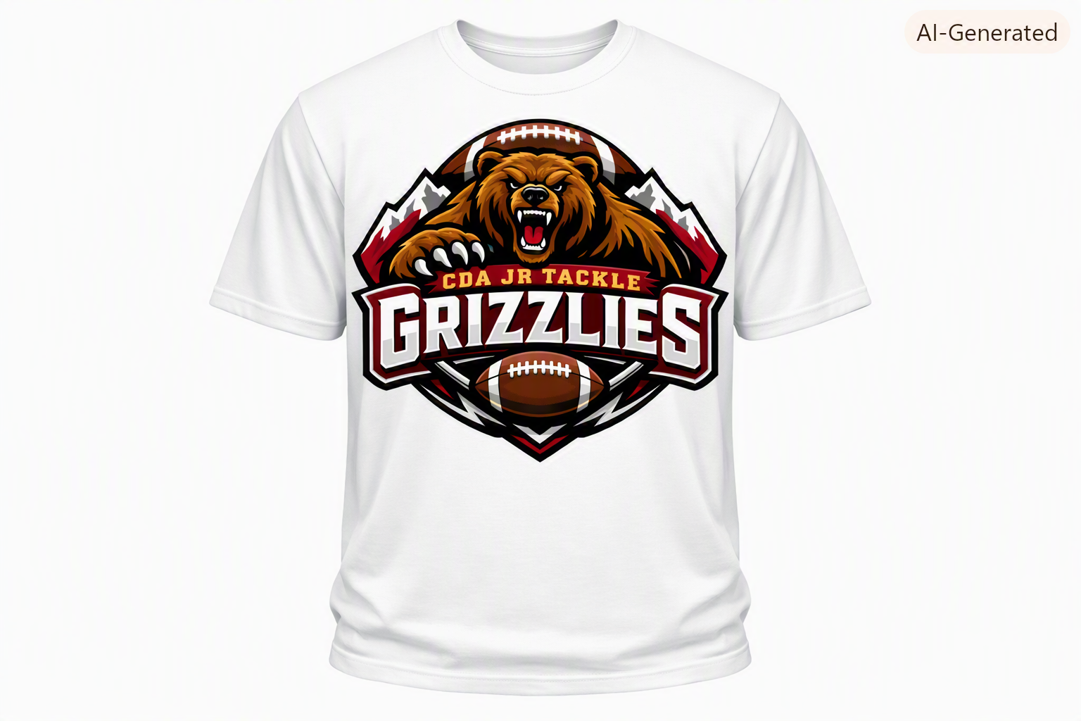 Grizzlies CDA JR Tackle T-shirt