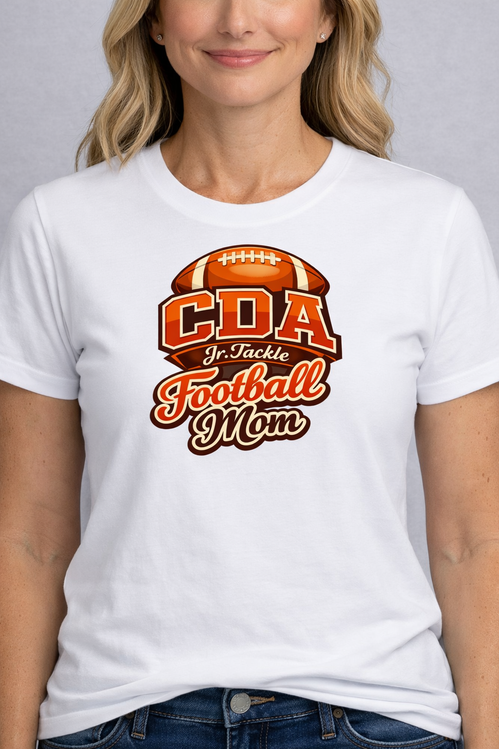 Football Mom Cheetah T-shirt