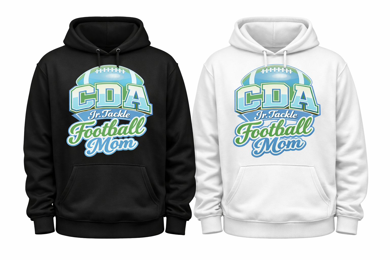 Football Mom Blue Hoodie