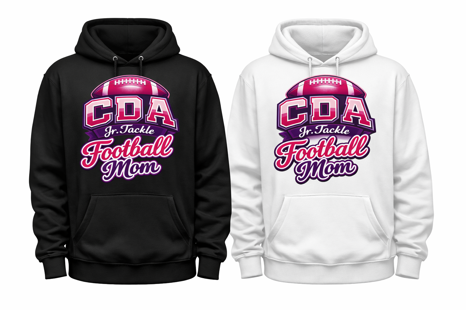Football Mom Pink Hoodie
